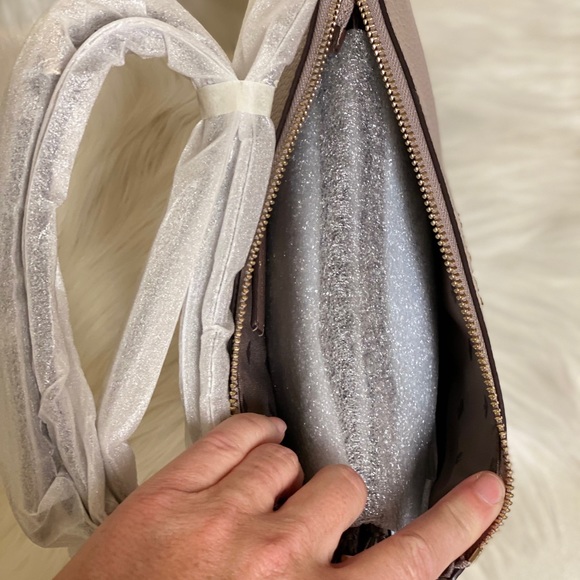 Kate Spade Triple Gusset Crossbody Snakeskin Trim - Picture 14 of 14